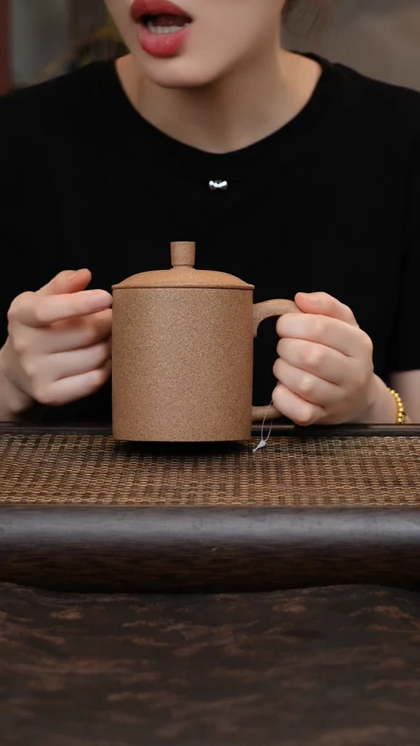 茶杯紫砂粗砂直筒