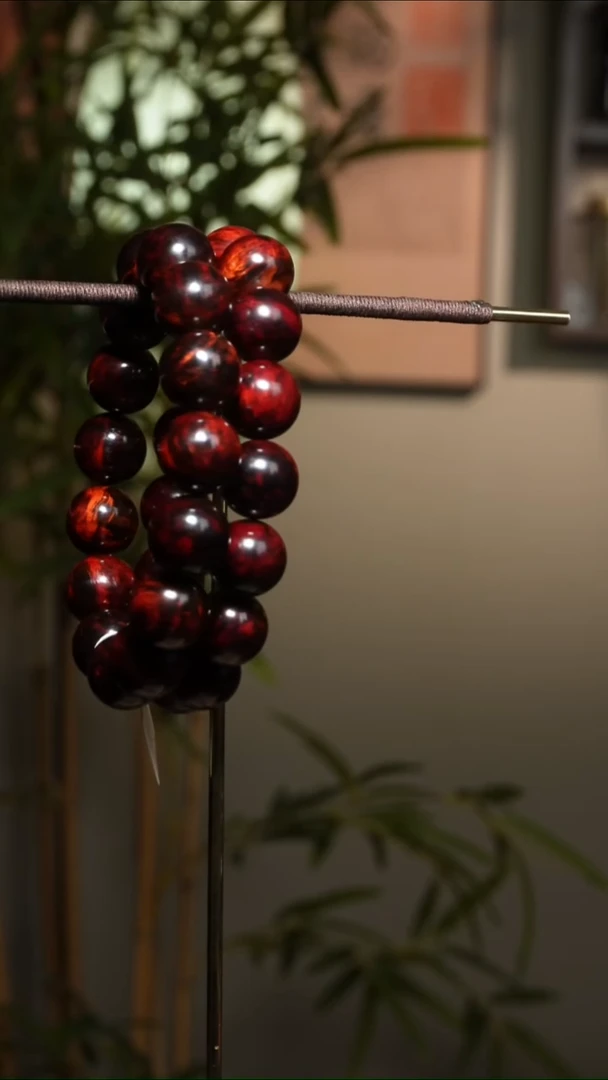 降真香手串/手链海南红降1.5cm黑飘红