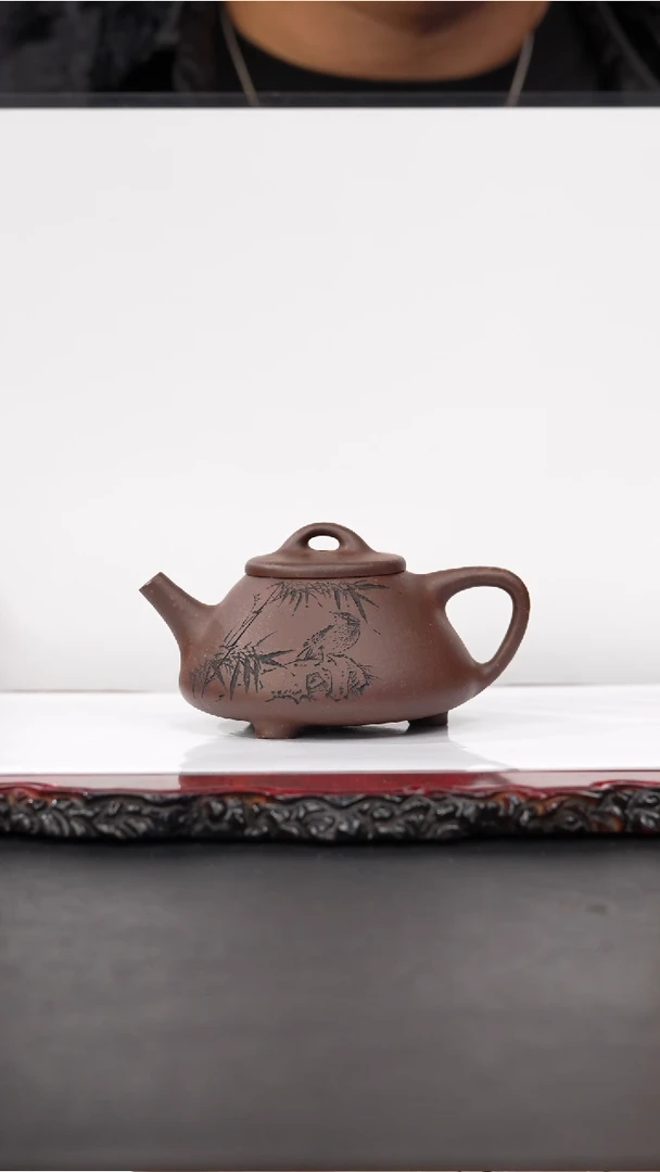 茶壶紫砂42 子冶石瓢,CGF,紫泥