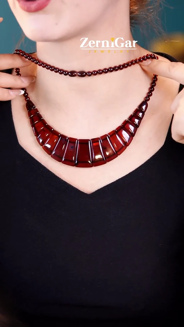 未镶嵌颈饰琥珀天然琥珀项链