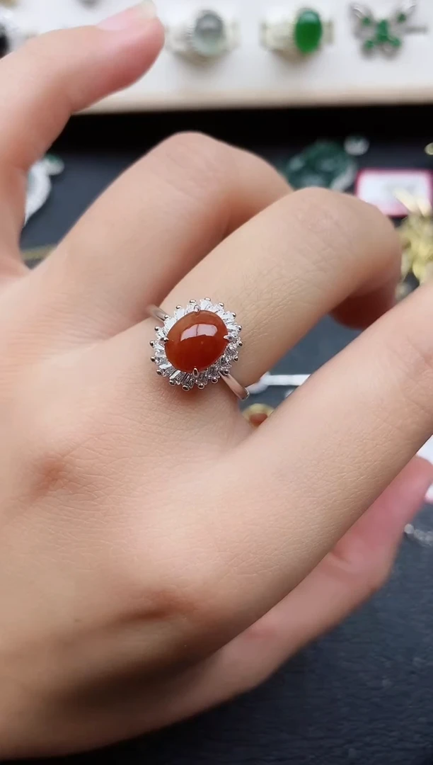 【闪购商品】翡翠戒指银S925镶嵌1111111