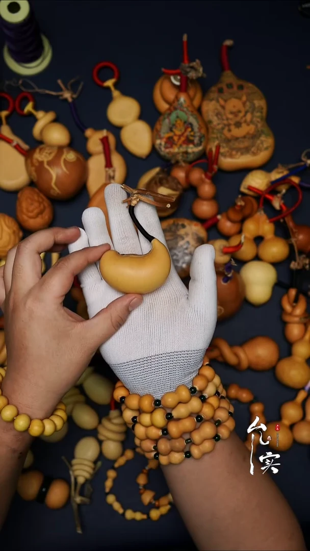 哞*牛文玩葫芦手把件