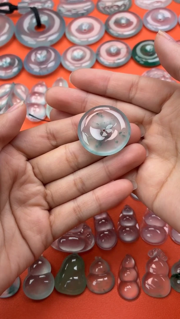 吊坠(不含链)未镶嵌翡翠6 平安扣 29.7 5.7