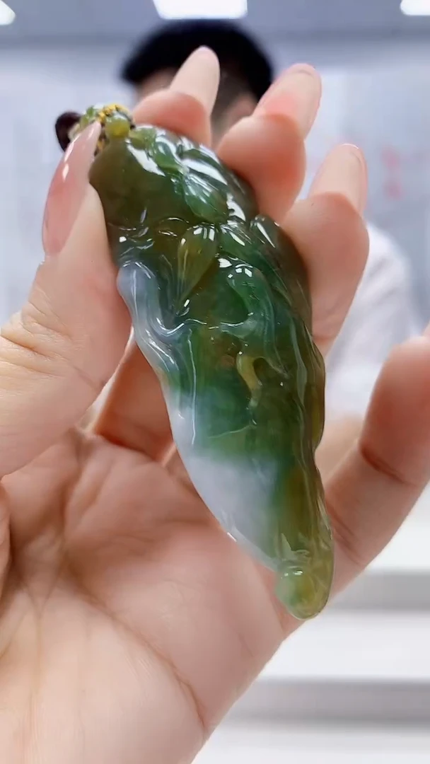 未镶嵌定制翡翠5028ty-毛货挂件91