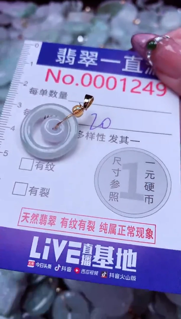 吊坠(不含链)未镶嵌翡翠1249