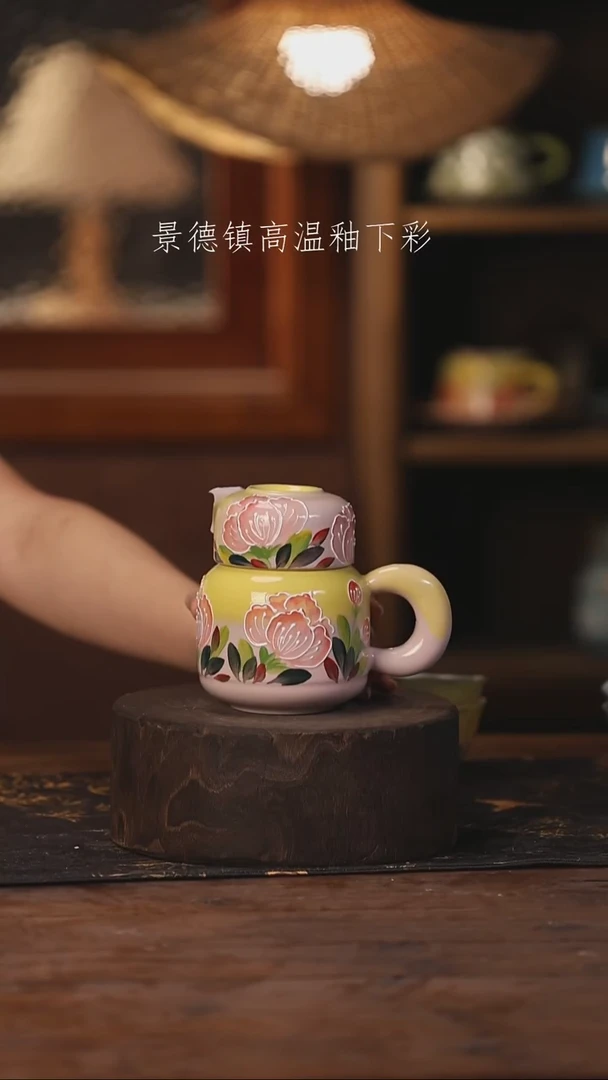 陶瓷景德镇高温釉下手绘陶瓷156