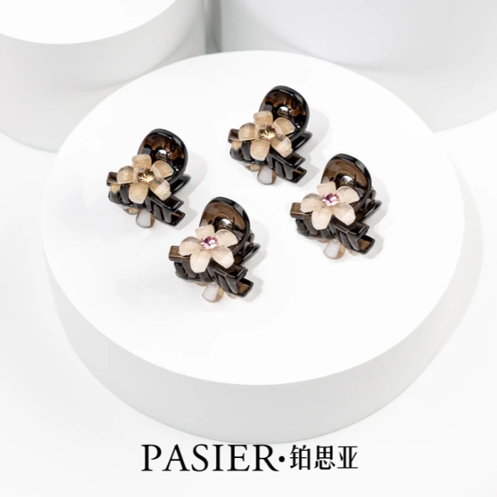 铂思亚 花朵头顶夹碎发刘海夹小桃花浪漫FB531【达】