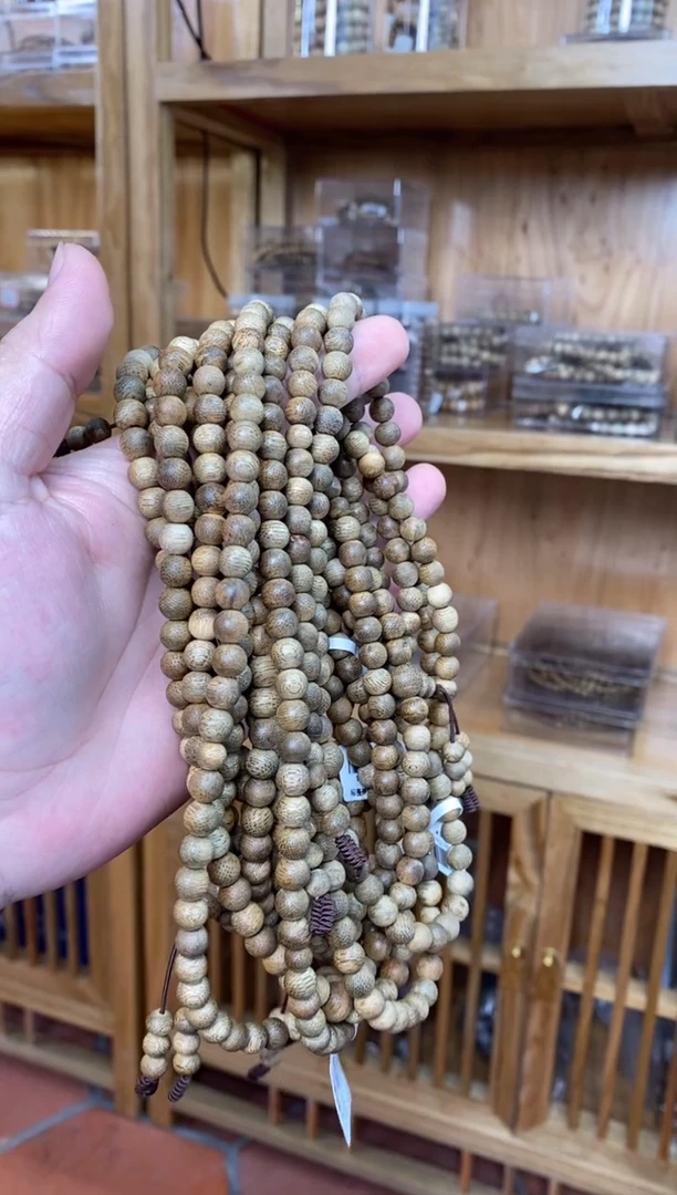 沉香手串文莱圆珠长串虫漏0.7多样性发其一