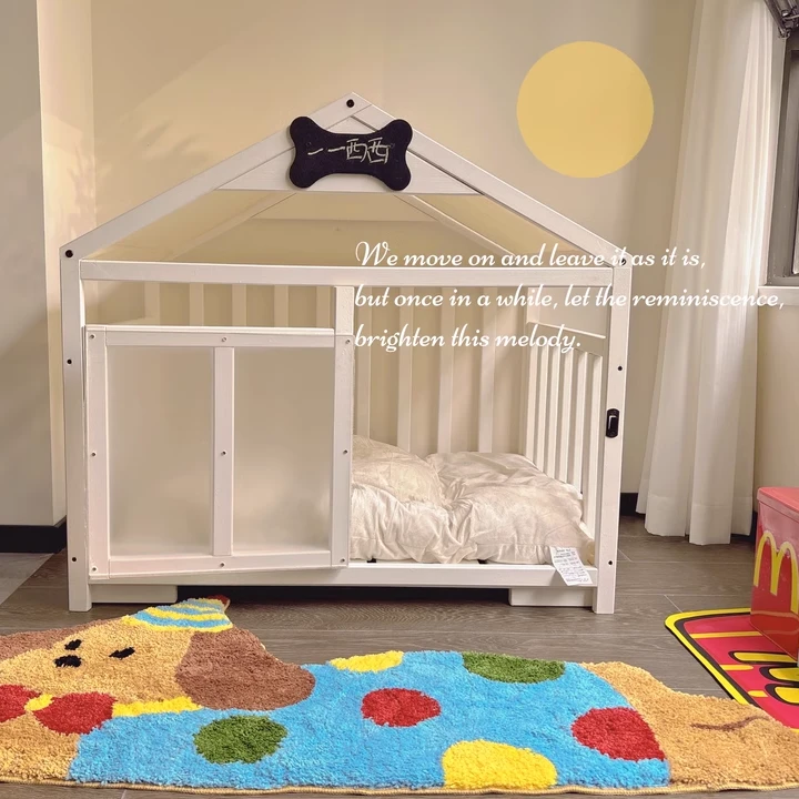 狗屋狗窝狗舍中小型犬室内狗屋实木狗窝狗房子猫窝豪华狗床