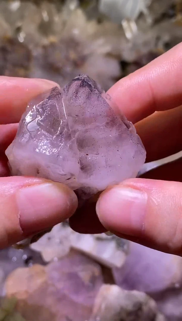 未镶嵌珠宝半成品水晶34号67g四川超七花园水晶
