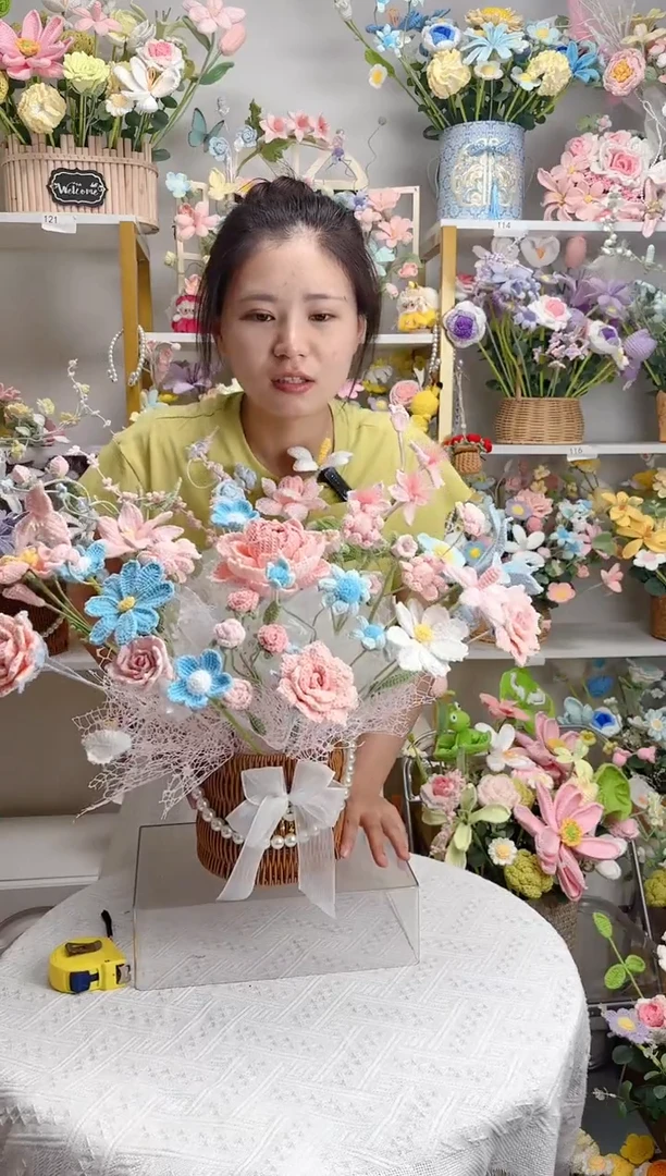小***?纯手工毛线花定制款