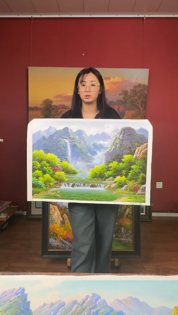 油画【5号】约50*70cm丨朝鲜原创纯手绘孤品油画丨顺丰包邮