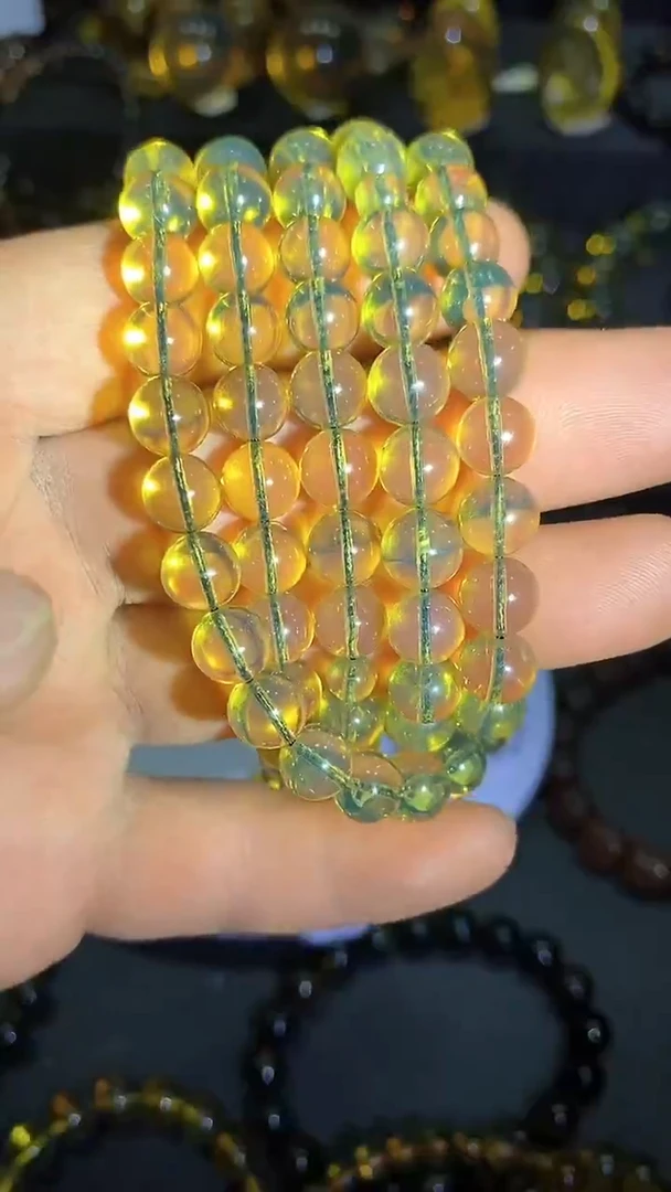 琥珀颈饰未镶嵌天然缅甸琥珀手串