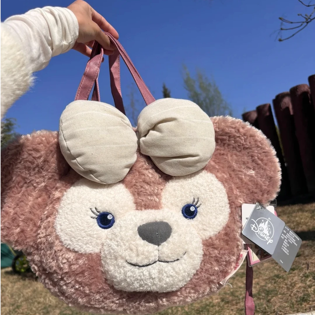 少女心雪莉玫达菲大脸包双肩手提斜跨包大脸包可放ipad