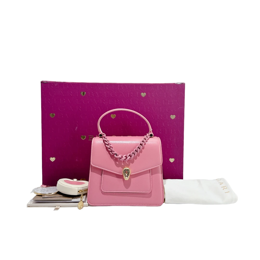 99新 BVLGARI/宝格丽 安洁利严选手提斜挎包/TK011850