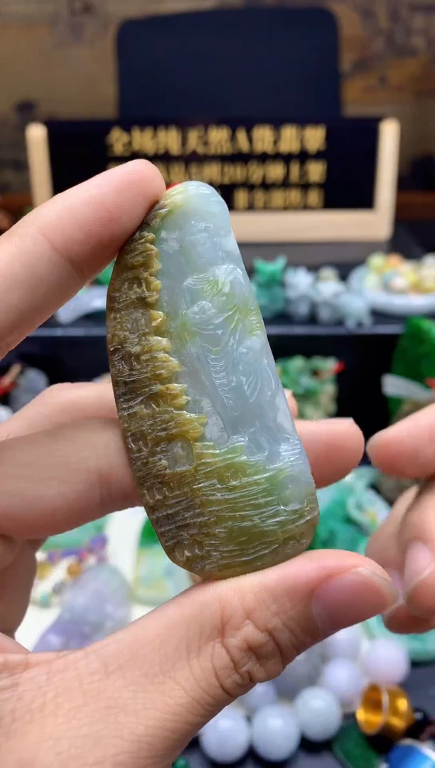 颈饰未镶嵌翡翠天然缅甸翡翠A货109