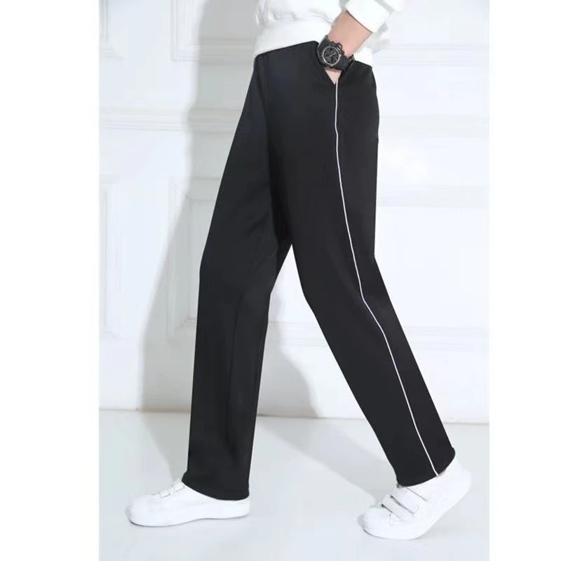 夏季薄款黑色藏蓝一杠三杠中小学生薄款校服裤子