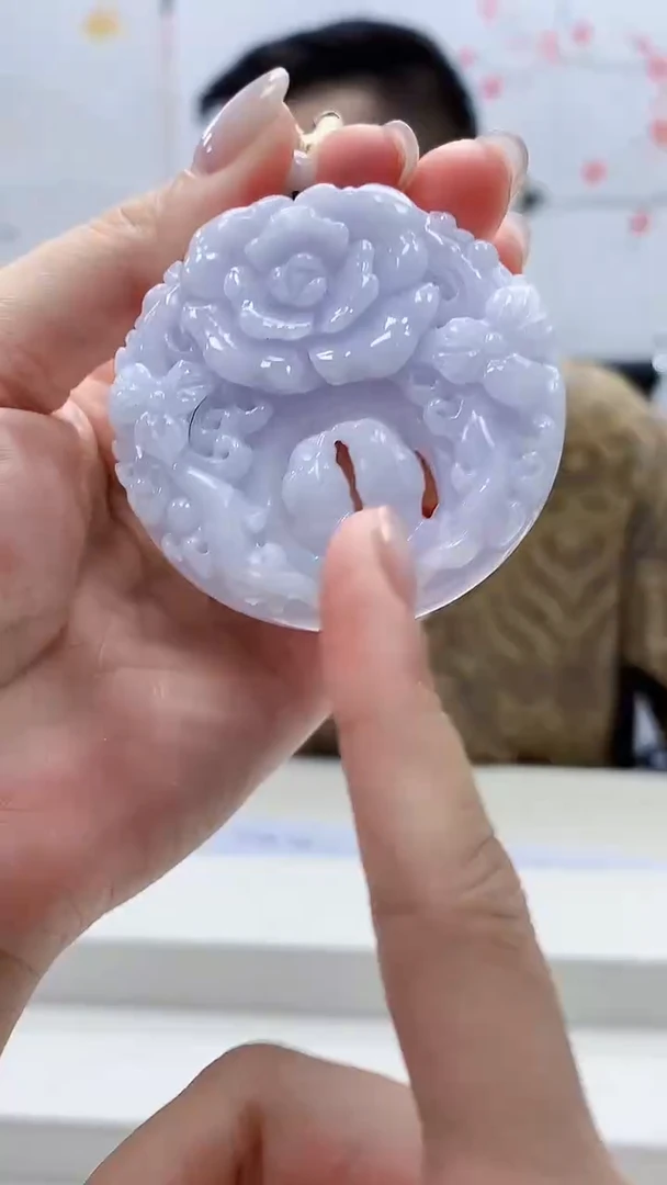 定制翡翠未镶嵌5124lr-毛货挂件75