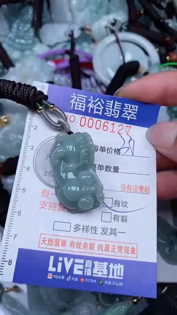 翡翠未镶嵌颈饰...0006127