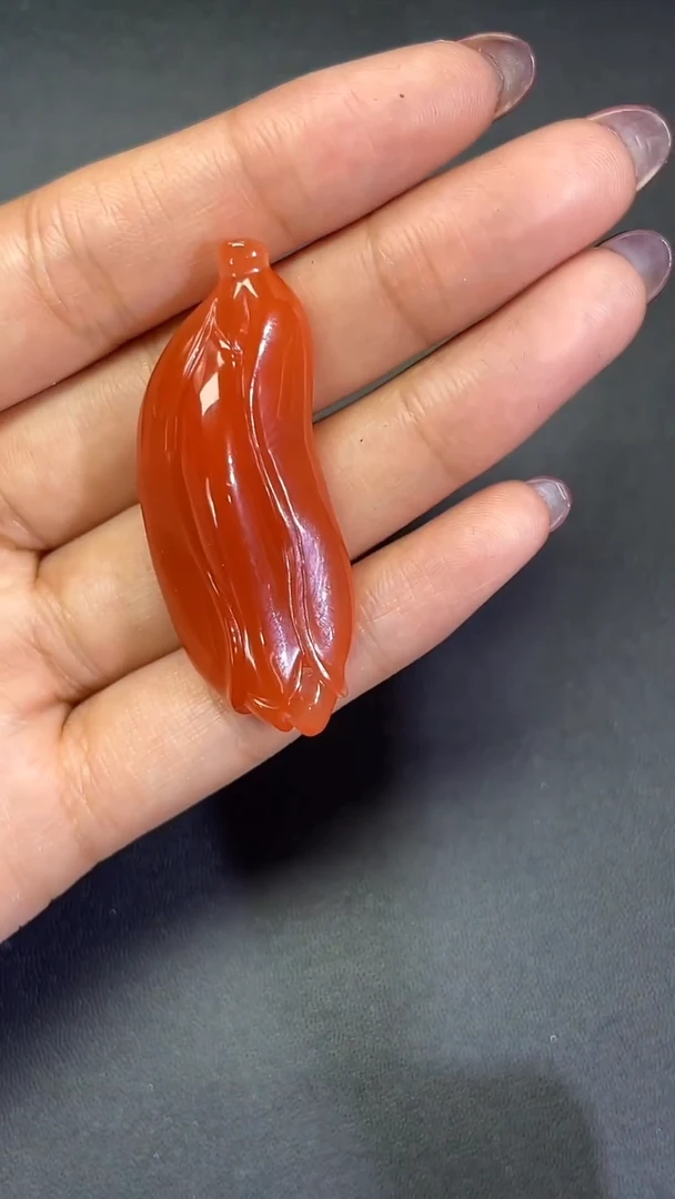 颈饰合金南红玛瑙711028#天然南红随型精雕福瓜吊坠多人