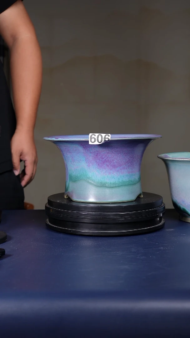 其他风**?606号福利钧瓷青绿釉广口盆