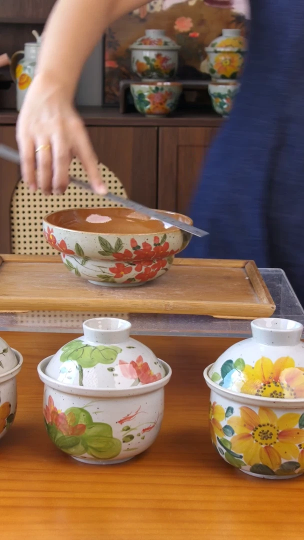 碟景德镇高温餐具釉下五彩