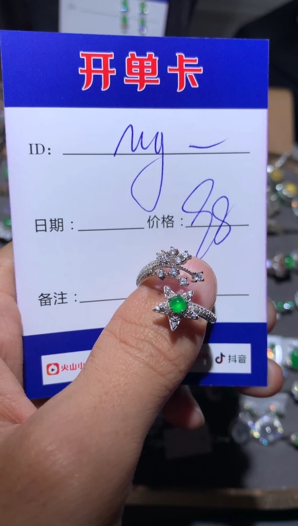 【闪购商品】翡翠耳饰银S925镶嵌 My song 9