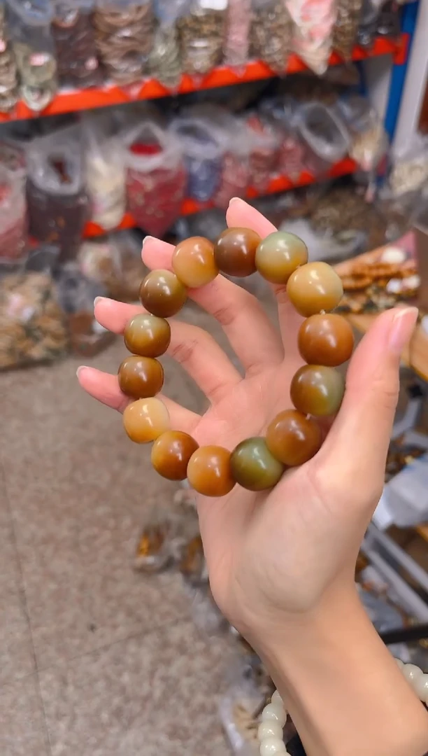 吊坠菩提根/象牙果大卡敦煌桶珠单圈