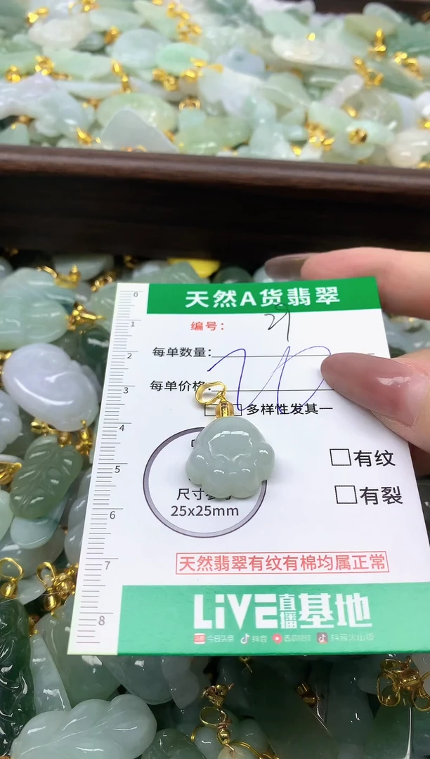 颈饰未镶嵌翡翠纯天然缅甸A货翡翠-29