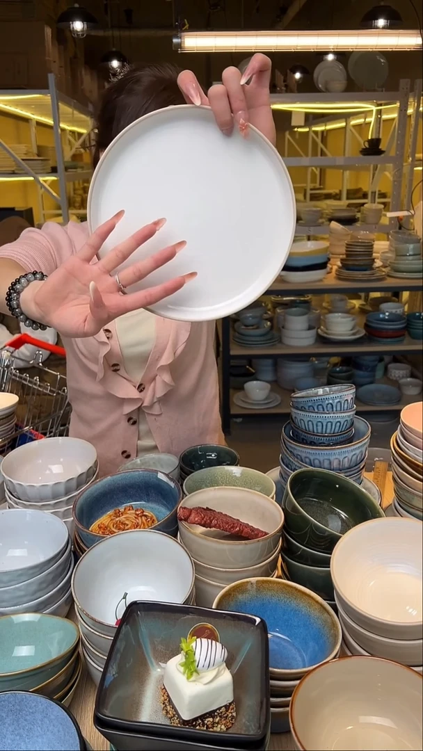 瓷103【瑕疵】外贸尾货窑变釉下彩4个