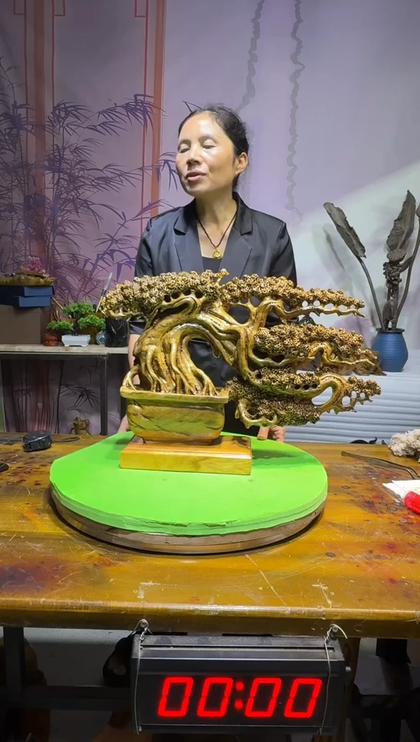 金丝楠添*金丝楠木枯木摆件