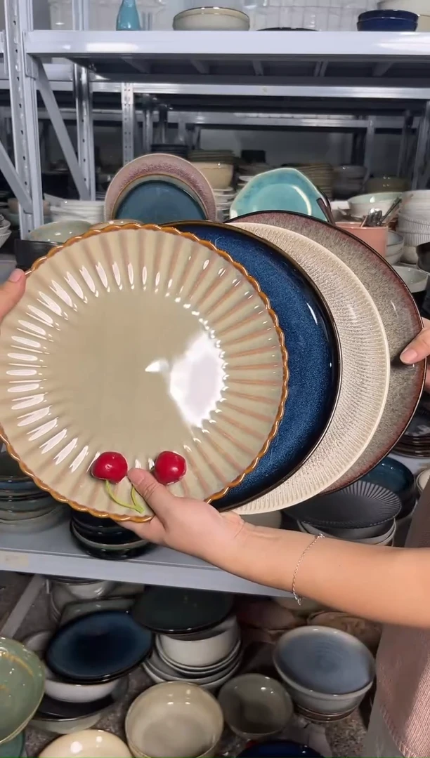 陶瓷外贸尾货瑕疵满20包邮X4 大盘组合