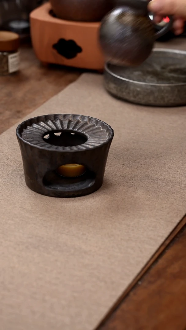 茶壶紫砂条纹温茶炉