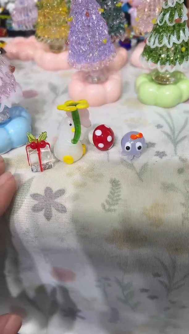 手工艺品琉璃媛**头4件摆件