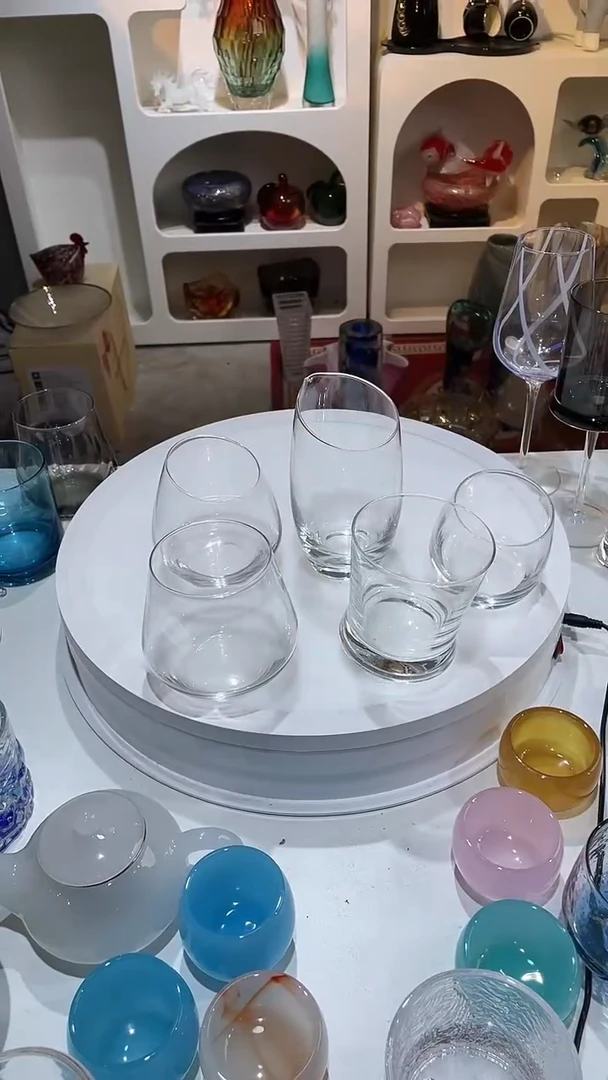 【闪购商品】水晶玻璃1壶4杯转转杯斜切口还有其他