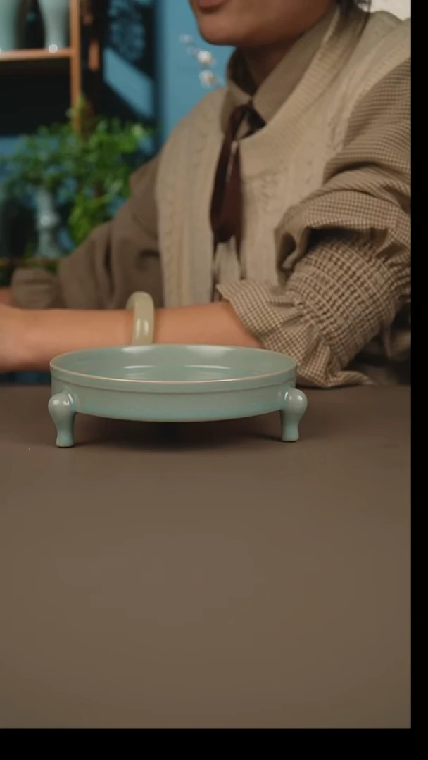 杯仿古三足洗微暇