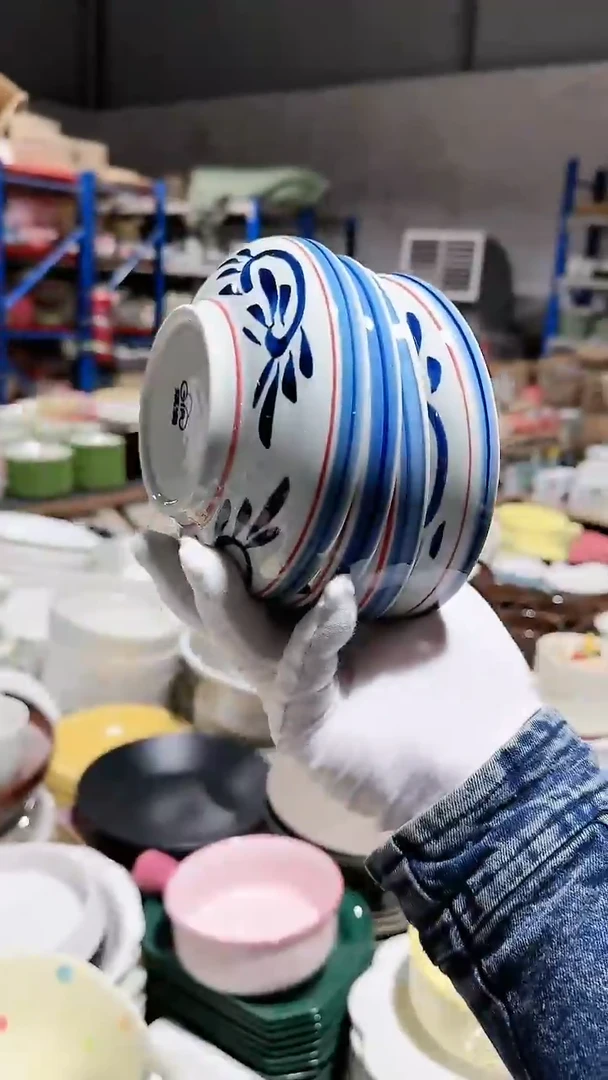 【闪购商品】瓷片4个异形碗微瑕 凑满20元包邮