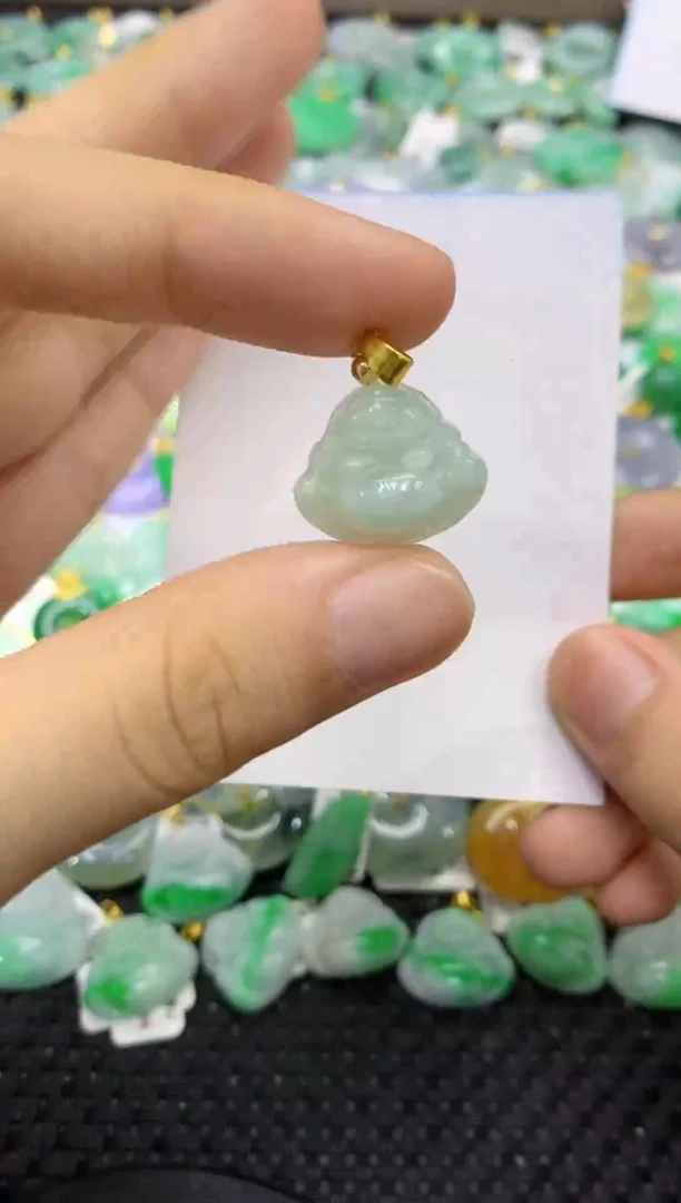 颈饰未镶嵌翡翠天然缅甸翡翠A货