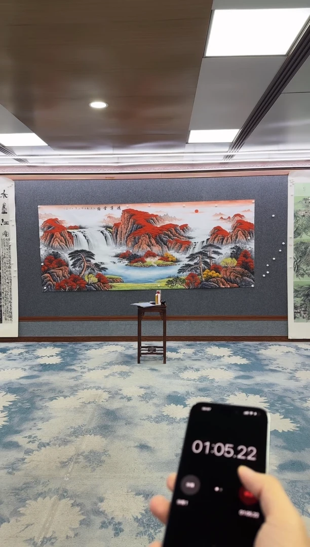 国画野*Z刘雪红-山水国画-大丈二