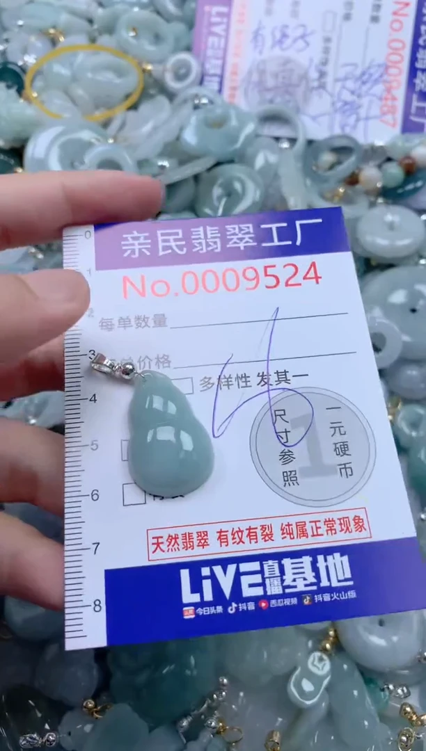 翡翠未镶嵌颈饰9524