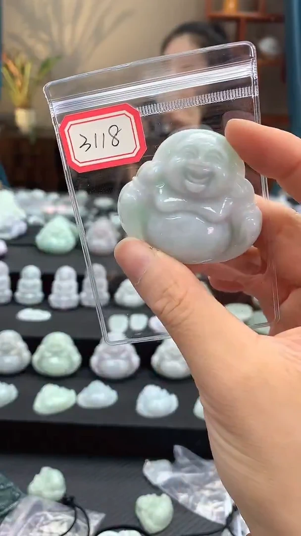 颈饰未镶嵌翡翠佛公3118