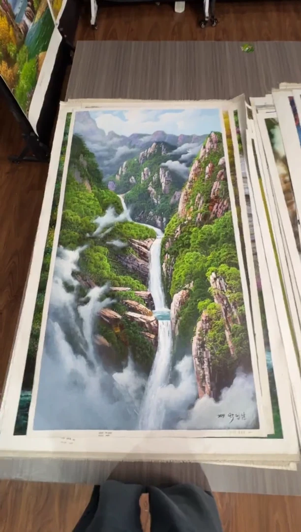 油画【60号】朝鲜原创纯手绘孤品油画丨顺丰包邮