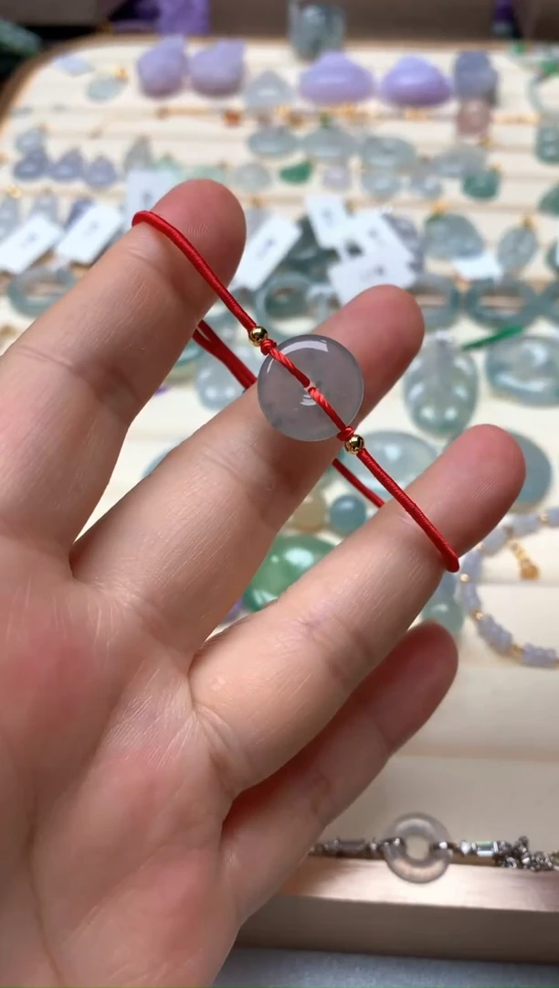 颈饰未镶嵌翡翠翡翠平安扣手绳