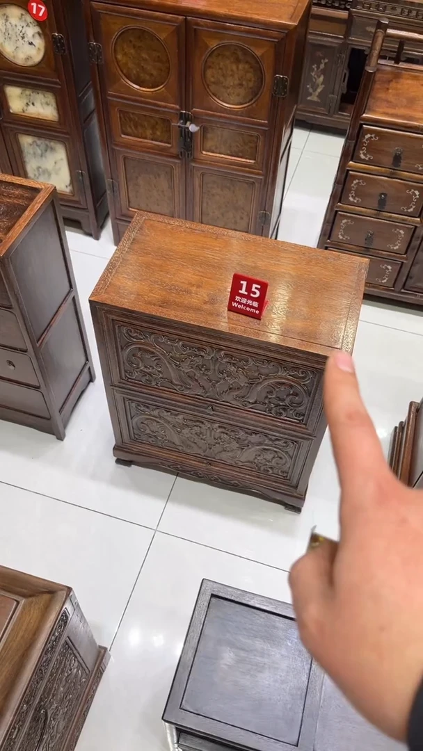 【闪购商品】木雕刻书柜 收纳柜