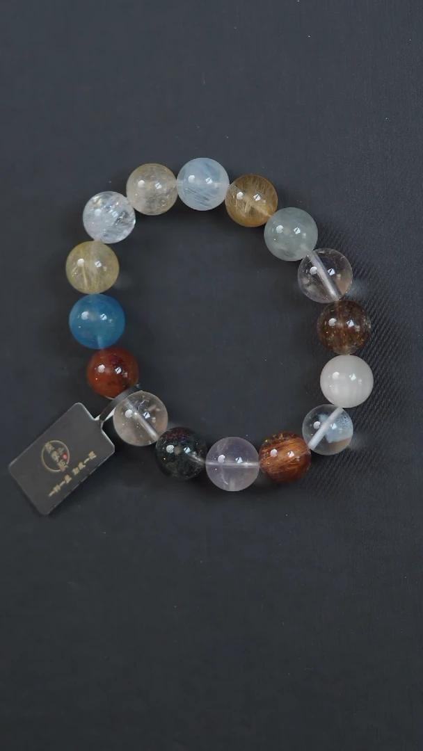 水晶珠宝半成品未镶嵌E2455X  多宝多福多宝手串