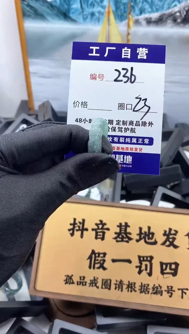 未镶嵌戒圈翡翠236
