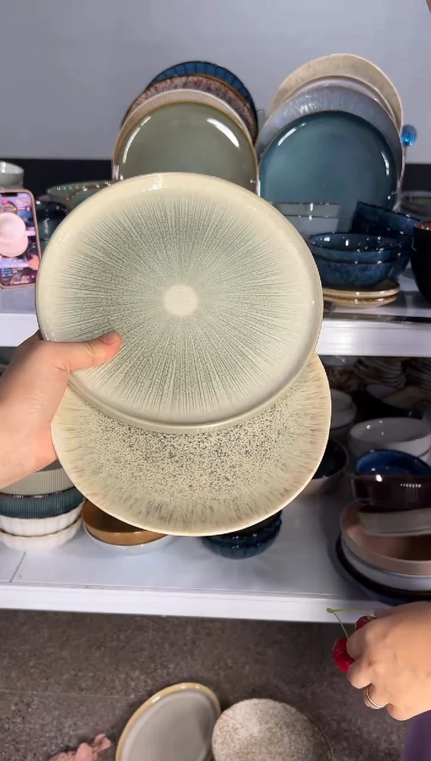 陶瓷外贸尾货瑕疵满20包邮X2小盘