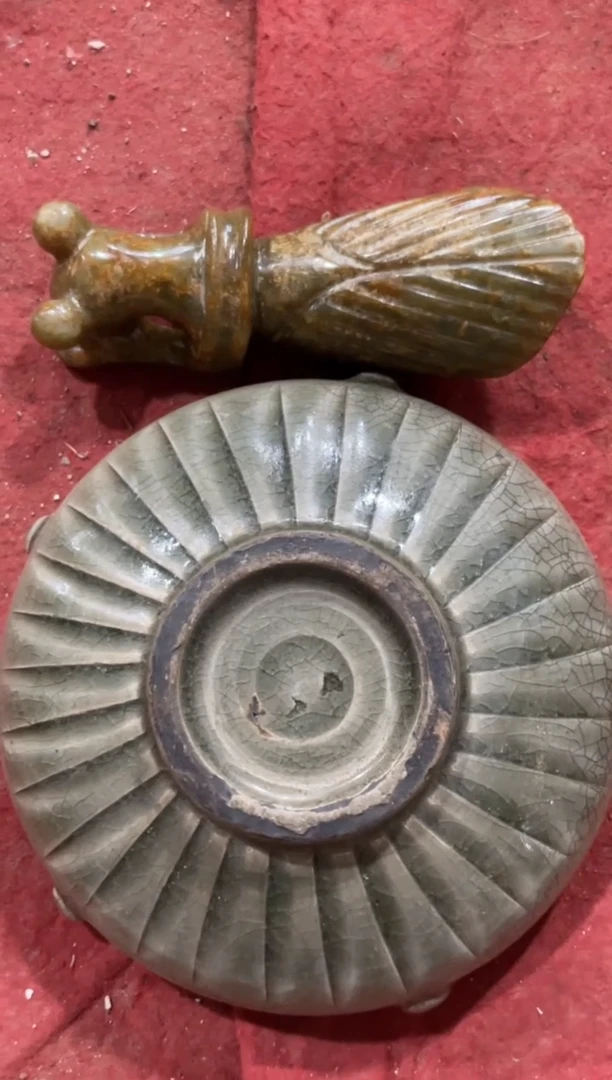 瓷片手工，手绘，陶瓷