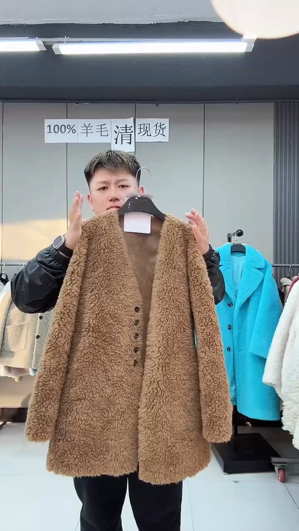 冬季女士100%羊毛外套福利款004