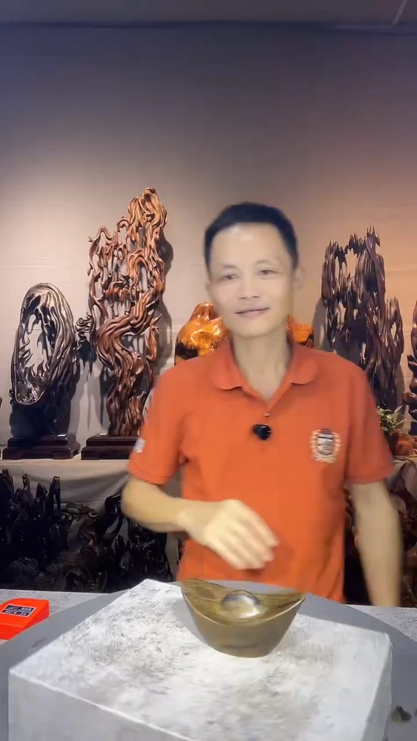 金丝楠双*小叶桢楠随行摆件63